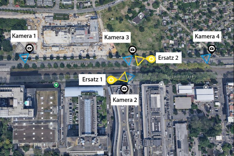 Übersichtsplan Verkehrsmessungen